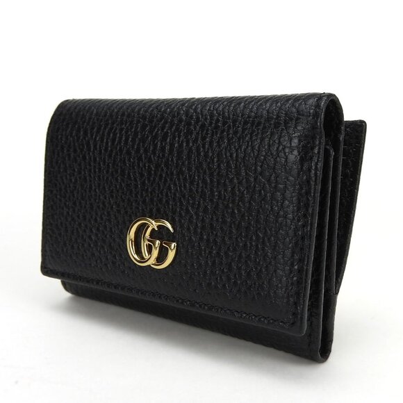GUCCI Black Leather GG Marmont Wallet - Picture 2 of 11